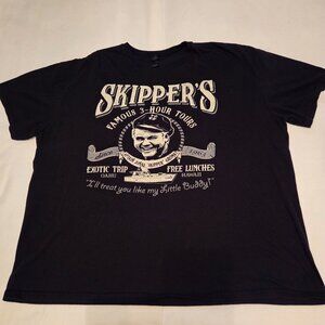 Skipper's Famous 3 Hour Boat Tours Gilligan's Island T-Shirt 3XL XXX